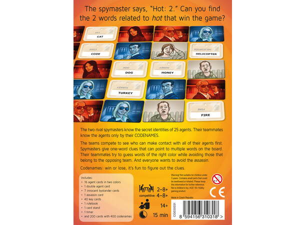 Codenames Spill - ENGELSK 